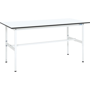 軽量高さ調整作業台(TKAタイプ/耐荷重150kg/メラミン天板/H600～900) サカエ