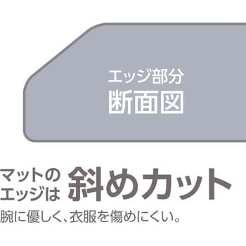 デスクマット マウス対応 斜めカット 下敷きなし モノタロウ