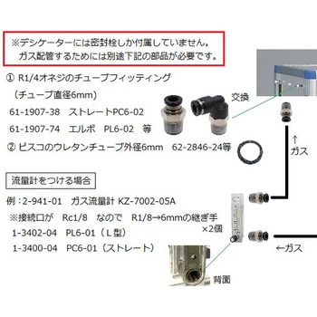 ガス置換デシケーター マグネットパッキン扉仕様 GDMシリーズ 強化プラスチック アズワン