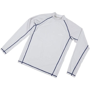 mens white long sleeve rash guard