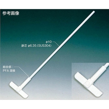 PTFEオール被覆大型撹拌棒 平板固定羽根タイプ NR2208シリーズ - フロンケミカル
