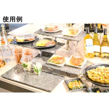 メラミン角型大理石調プレート 河淳