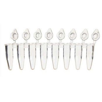 UltraFlux I 8-Strip Tubes with Individually-Attached Flat Caps， Clear BMSC0200275シリーズ ビーエム機器
