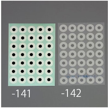 Φ 6mm/ 280片 パンチラベル 透明/8枚 エスコ