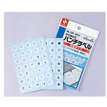 Φ 6mm/ 280片 パンチラベル 白/8枚 ニチバン