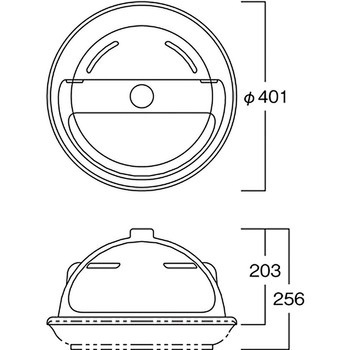 丸型盛皿用フードカバー40 河淳