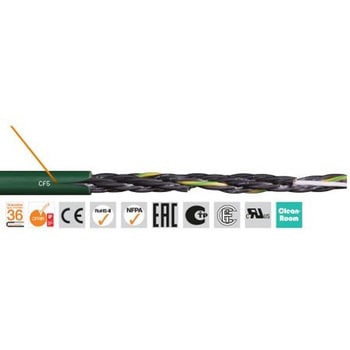 アクチュエータ/センサーケーブル 5芯 0.75 mm2 シールド無 18 AWG 1巻 100m入 SIG