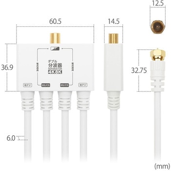 アンテナダブル分波器 ケーブル一体型 AWEシリーズ ホーリック