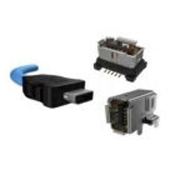 イーサネットケーブル 2m 青 ケーブルアセンブリ AMPHENOL