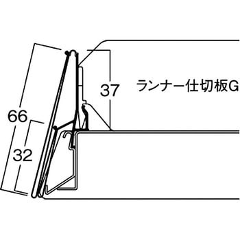 EL233 POSレール 1本 河淳 【通販サイトMonotaRO】