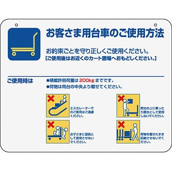 取り扱い説明サインボード 河淳