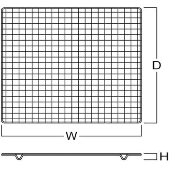 角型バット用クリンプ金網 河淳