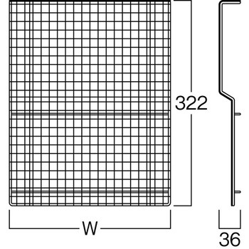 三方枠樹脂盆3034用クリンプ2段金網 河淳