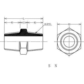 ステンレス鋼製高圧捻込形六角ニップル - ヤマト特殊鋼