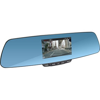 液晶ディスプレイ付きミラー型ドライブレコーダー エンプレイス ドライブレコーダー 12v車用 通販モノタロウ Ndr 167m