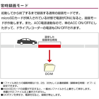 液晶ディスプレイ付きミラー型ドライブレコーダー エンプレイス