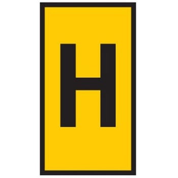 ケーブルマーカー 黄 1袋 1000個入 ヘラマンタイトン(タイトン)
