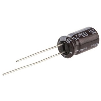 コンデンサ 100μF 25V dc 1袋 200個入 ニチコン
