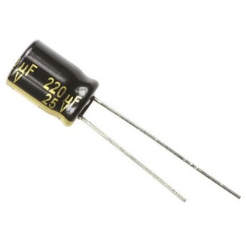 コンデンサ 220μF 25V dc 1袋 5個入 Panasonic(パナソニック)