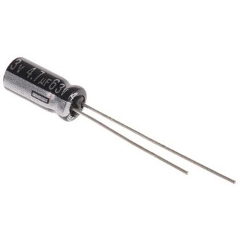 コンデンサ 4.7μF 63V dc 1袋 25個入 Panasonic(パナソニック)