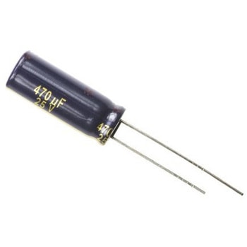 コンデンサ 470μF 25V dc 1袋 5個入 Panasonic(パナソニック)