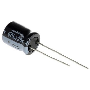 コンデンサ 470μF 25V dc 1箱 200個入 ニチコン