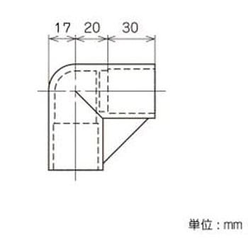 [パイプラック用]2方向プラスチックジョイント EA976BYシリーズ エスコ