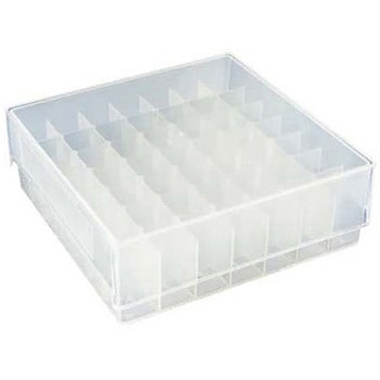 49-place Freezer Rack w/ lid， slotted base， Clear BMSC0200556シリーズ ビーエム機器