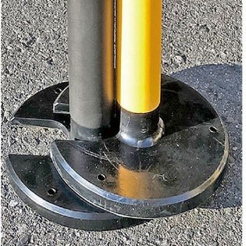 60x1280mm やわらかゴムポール 2本 エスコ
