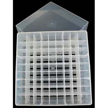 81-place Freezer Rack w/ lid， slotted base， Clear BMSC0200557シリーズ ビーエム機器