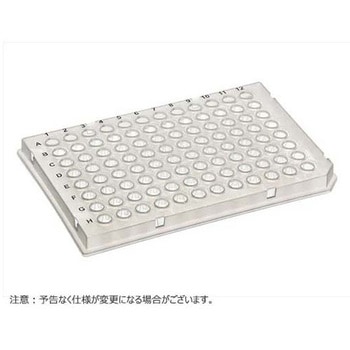 96ウェル PCRスタンダードプレート セミスカート ロープロファイル Light Cycler クリア BMSC0200349シリーズ ビーエム機器