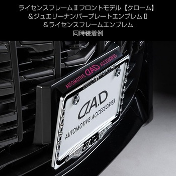 D.A.D スタイリッシュ ナンバープレート ステー GARSON