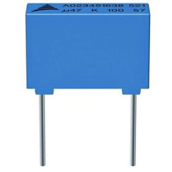 AEC-Q200D フィルムコンデンサ 63 V ac 100 V dc 470nF ±10% 1箱 1000個入 EPCOS