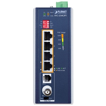 産業用エクステンダー 4ポート10/100/1000T 802.3at PoE+からVDSL2 PLANET Technology