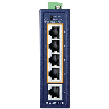 コンパクト産業用4ポート10/100TX 802.3at PoE +1ポート100/100TXイーサネットスイッチ PLANET Technology