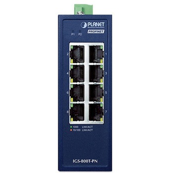 コンパクト産業用8ポート10/100/1000T PROFINETスイッチ - PLANET Technology
