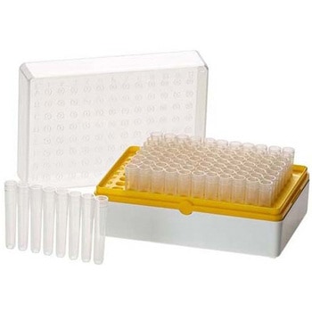 BIOTUBE(TM)ラック 8連チューブ付 イエロー 滅菌済 T100-4Yシリーズ Simport