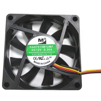 DC12Vファン 2ボールベアリング 70mm 角厚さ15mm HUA XIA HENG TAI