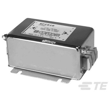 EMIフィルタ 電源ラインフィルタ ノイズフィルタ 三相 6A フランジマウント TE CONNECTIVITY