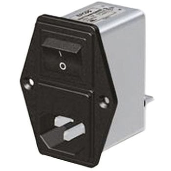 EMIフィルタ 電源ラインフィルタ ノイズフィルタ 単相 6A パネルマウント 0.22 x 1 μF 2200 x 2pF 0.46 x 2 mH 0.173 mA 1MΩ EPCOS