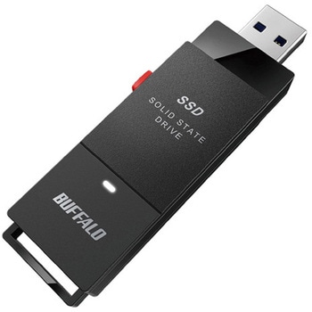 PC対応 USB3.2(Gen2)TV録画 スティック型SSD ブラック Type-C付属 SSD-SCTシリーズ BUFFALO(バッファロー)