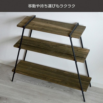ILR3-DB 木製 シェルフ 3段 1台 日東 【通販モノタロウ】