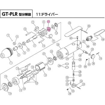 814211 GT-PLR用ドライバー 部品番号：11 1個 ベッセル 【通販モノタロウ】