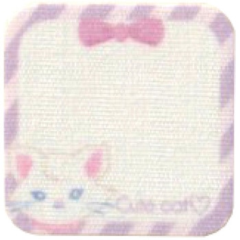 シール&アイロン両用ネームタグ キャット クラシカルモダンシュシュ