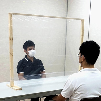 飛沫飛散防止用 透明 シールドマスカー WAKI