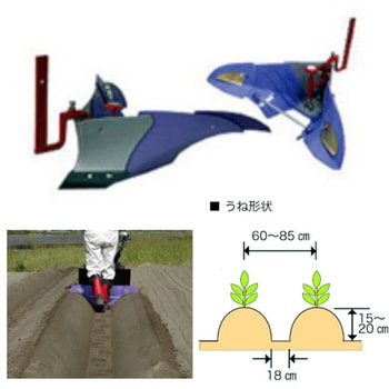 パープル培土器尾輪付きW R1 三菱マヒンドラ農機