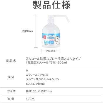 アルコール除菌スプレー +LIFE