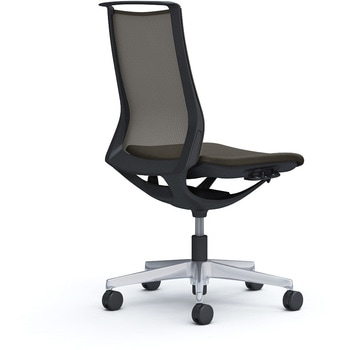 モード メッシュタイプ 肘なし ミドルバック ブラック 5本脚 樹脂フレーム ブラックボディ インターロック オカムラ(岡村製作所)