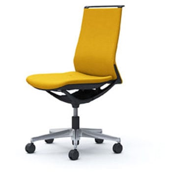 モード 肘なし ブラックフレーム プレーンクロス オカムラ(岡村製作所)