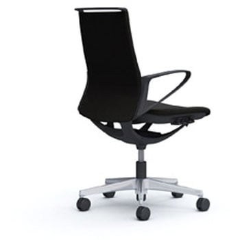 モード 樹脂肘 ブラックフレーム プレーンクロス オカムラ(岡村製作所)